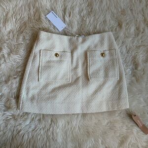 Reformation Cream Textured Garment